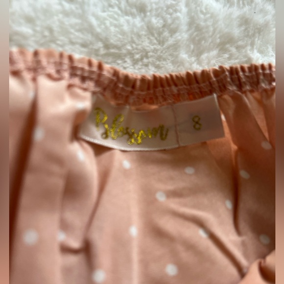 Pilcro Peach Polka Dot Crop Top - Picture 2 of 3